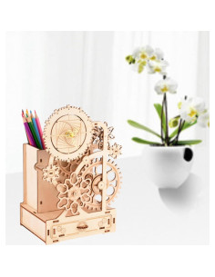 Rompecabezas 3D de Madera DIY Reloj Caja de Música Yii Wmoc 2