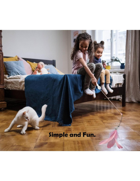 Juguete Interactivo para Gatos Found Notice Varita Retráctil 3-en-1