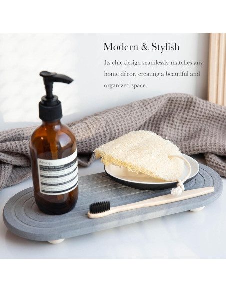 Organizador de Fregadero RIOMZY - Bandeja de Secado Rápido Gris Organizador de Fregadero RIOMZY - Bandeja de Secado Rápido Gris