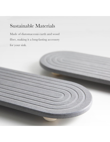 Organizador de Fregadero RIOMZY - Bandeja de Secado Rápido Gris Organizador de Fregadero RIOMZY - Bandeja de Secado Rápido Gris