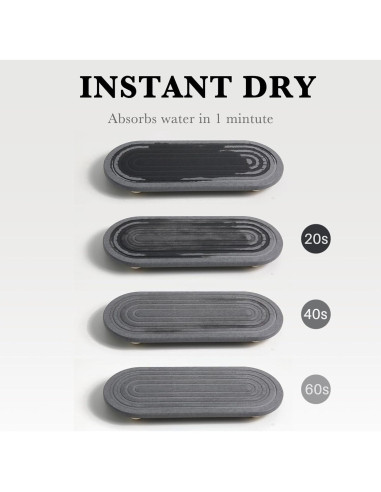 Organizador de Fregadero RIOMZY - Bandeja de Secado Rápido Gris