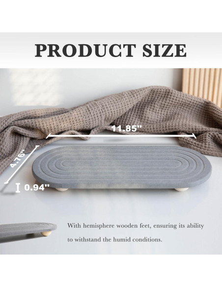 Organizador de Fregadero RIOMZY - Bandeja de Secado Rápido Gris Organizador de Fregadero RIOMZY - Bandeja de Secado Rápido Gris