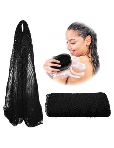 Esponja de Red Africana Adeton Negra Exfoliante 80cm