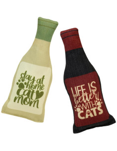 Juguete para Gatos Plum Hill Botella de Vino Catnip 2 Unidades 2