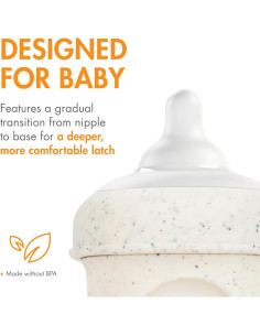 Biberones de Silicona Boon Nursh Curve - Tetinas Flujo Medio - Paquete de 3 2