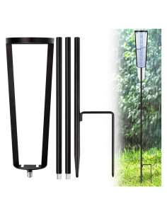Soporte para Pluviómetro AQKILO 00850A3, Altura Ajustable 27-91 cm