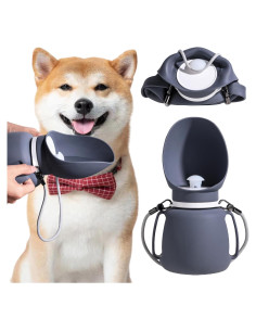 Botella de Agua Plegable para Perros NVTED 800ml a Prueba de Fugas