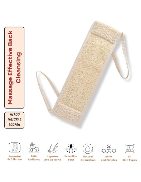 Esponja Exfoliante de Lufa para Espalda ILASLAN 19cm