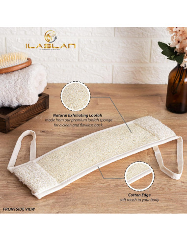 Esponja Exfoliante de Lufa para Espalda ILASLAN 19cm