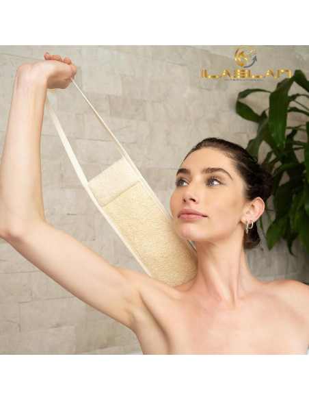 Esponja Exfoliante de Lufa para Espalda ILASLAN 19cm