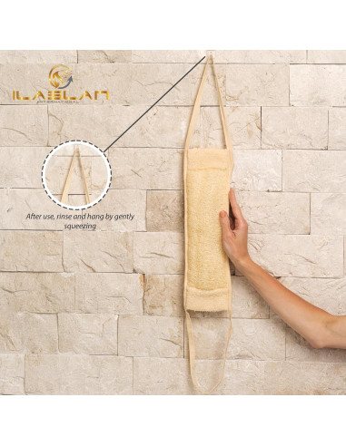 Esponja Exfoliante de Lufa para Espalda ILASLAN 19cm