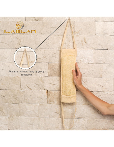 Esponja Exfoliante de Lufa para Espalda ILASLAN 19cm