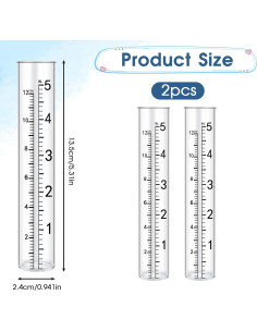Juego de 2 Tubos de Reemplazo para Medidor de Lluvia SynHHergyx 2