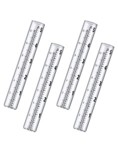 Medidor de Lluvia de Vidrio Frienda 4 Piezas 12.7cm