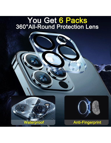 Protector de Lente de Cámara Ferilinso para iPhone 14/15 Pro