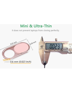 Cubierta Webcam CloudValley Rosa Ultra Fina 2 Pcs 2