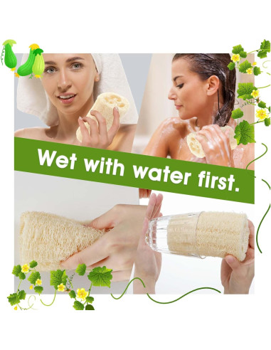 Esponja de Lufa Natural Nogeqi 15 cm Exfoliante Suave