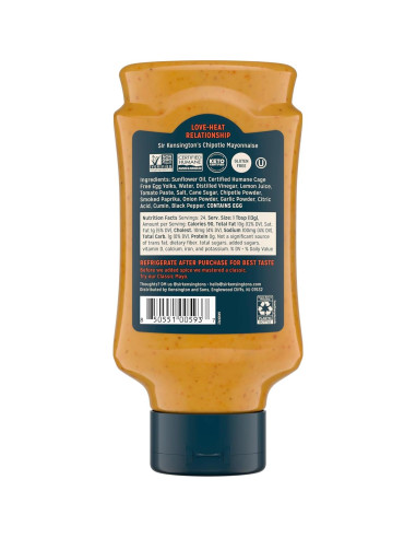 Mayonesa de Chipotle Sir Kensington 340 g Sin Gluten y Sin OGM