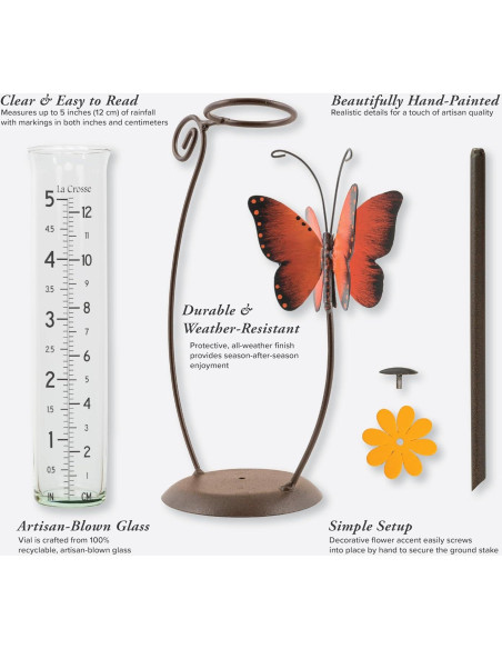 Medidor de Lluvia de Vidrio La Crosse 704-13077-INT 22.2 cm