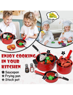 Conjunto de Cocina Infantil Lehoo Castle - 27x19cm - 3 a 8 años 2