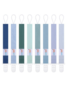 ALVABABY Clips para Chupetes Universales 8 Piezas 8DP06