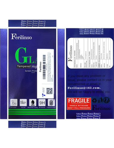 Protector de Lente de Cámara Ferilinso para iPhone 14/15 Pro