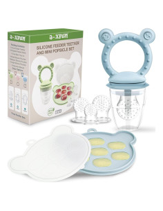 Alimentador de Frutas JEXFUN de Silicona para Bebés 4 Meses+