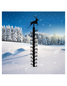 Medidor de Nieve 61 cm UXBDGMTO Decoración Jardín