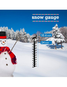 Medidor de Nieve 61 cm UXBDGMTO Decoración Jardín 2