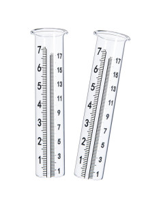 Medidor de Lluvia de Vidrio Cedmon 7" (17.8 cm) con Labio