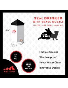 Bebedero Automático RentACoop 1L con Boquilla de Latón Sin Goteo 2