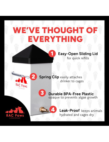 Bebedero Automático RentACoop 1L con Boquilla de Latón Sin Goteo