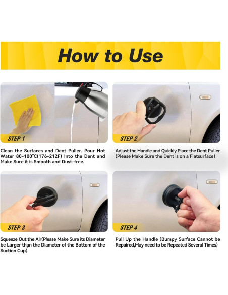 Extractor de Abolladuras Meibeidor A3 2 PCS Herramientas