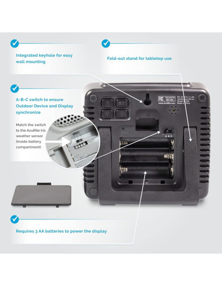 Estación Meteorológica AcuRite Iris Inalámbrica 01122M