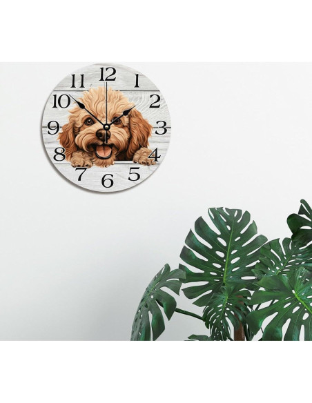 Reloj de Pared Redondo JuneLucky 30 cm Madera Silencioso Reloj de Pared Redondo JuneLucky 30 cm Madera Silencioso