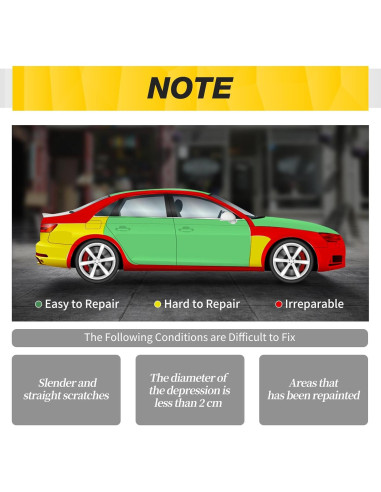 Extractor de Abolladuras Meibeidor A3 2 PCS Herramientas