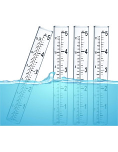 4 Tubos de Reemplazo para Medidor de Lluvia YZDTECH 12.7 cm 2