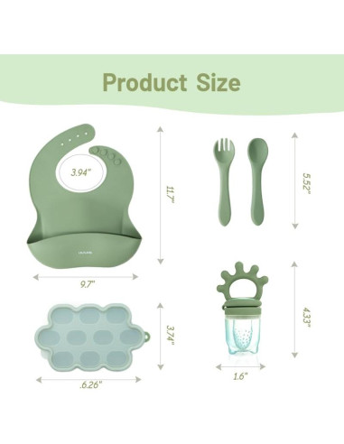 Extractor de Frutas y Alimentos de Silicona + Kit Bebé