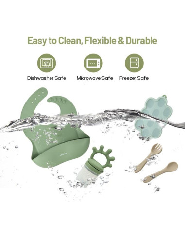 Extractor de Frutas y Alimentos de Silicona + Kit Bebé