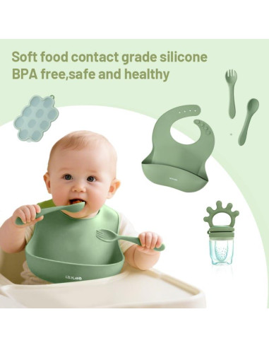 Extractor de Frutas y Alimentos de Silicona + Kit Bebé