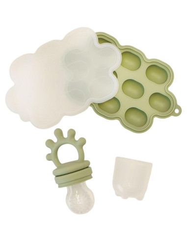 Extractor de Frutas y Alimentos de Silicona + Kit Bebé