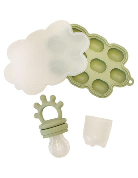 Extractor de Frutas y Alimentos de Silicona + Kit Bebé