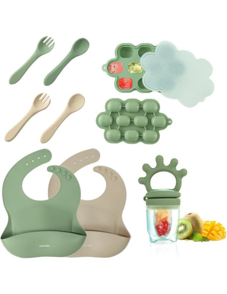 Extractor de Frutas y Alimentos de Silicona + Kit Bebé