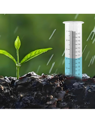 Tubo de Reemplazo para Pluviómetro de Plástico Zorveiio 2 Pcs