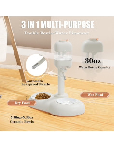 Cuencos para Mascotas 3 en 1 MITOCAPY - Agua y Comida 2