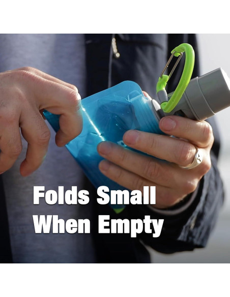 Botella de Agua Plegable para Perros Vapur 0.68L Blanca Botella de Agua Plegable para Perros Vapur 0.68L Blanca