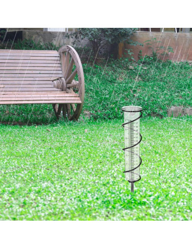 Pluviómetro Exterior Veemoon 21cm Precisión Profesional