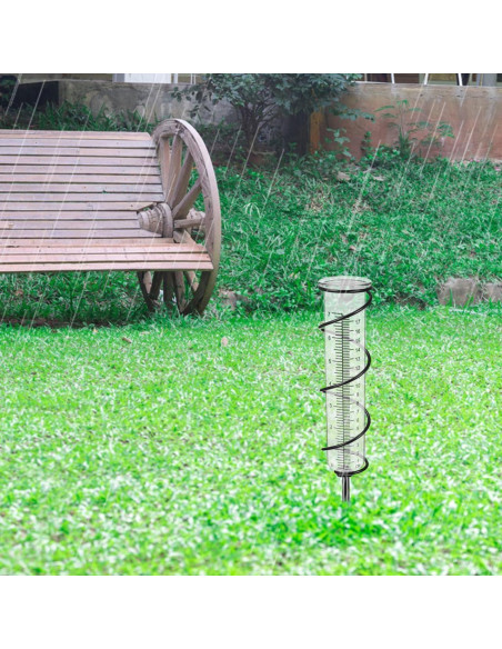 Pluviómetro Exterior Veemoon 21cm Precisión Profesional