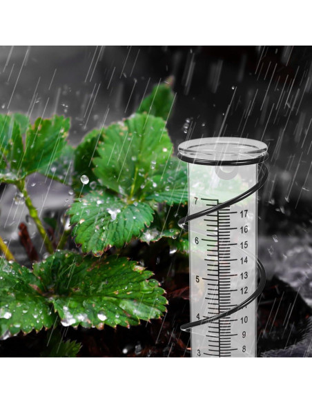 Pluviómetro Exterior Veemoon 21cm Precisión Profesional