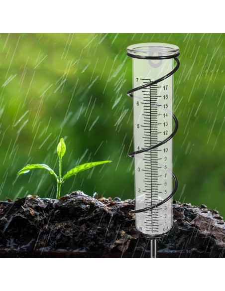 Pluviómetro Exterior Veemoon 21cm Precisión Profesional